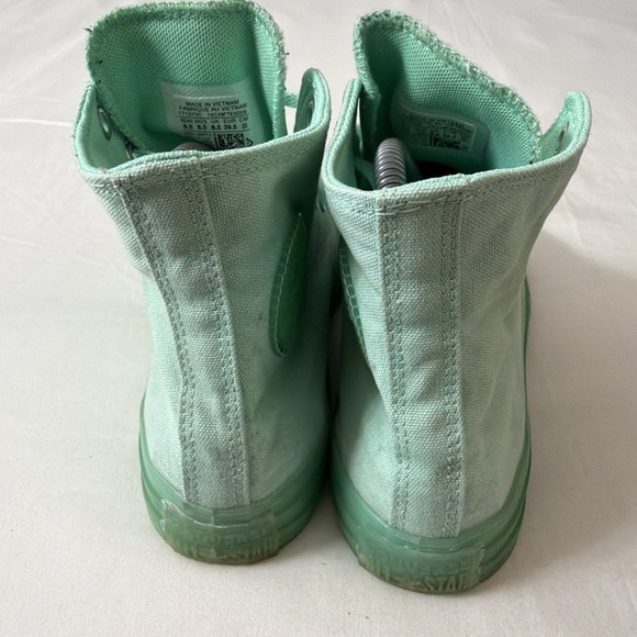 Converse All Star Chuck‎ Taylor Hi Top Peppermint Green Sneakers M 6.5/Women 8.5 - Picture 4 of 16